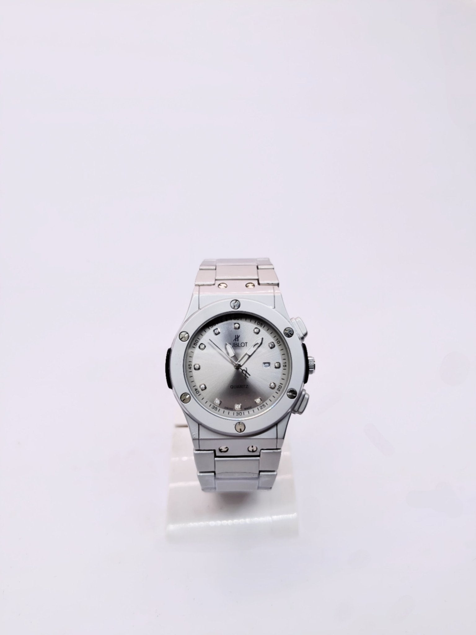 Hublot Classic Titanium / Steel with Diamond Indexes (Quartz Version) - Amdaan