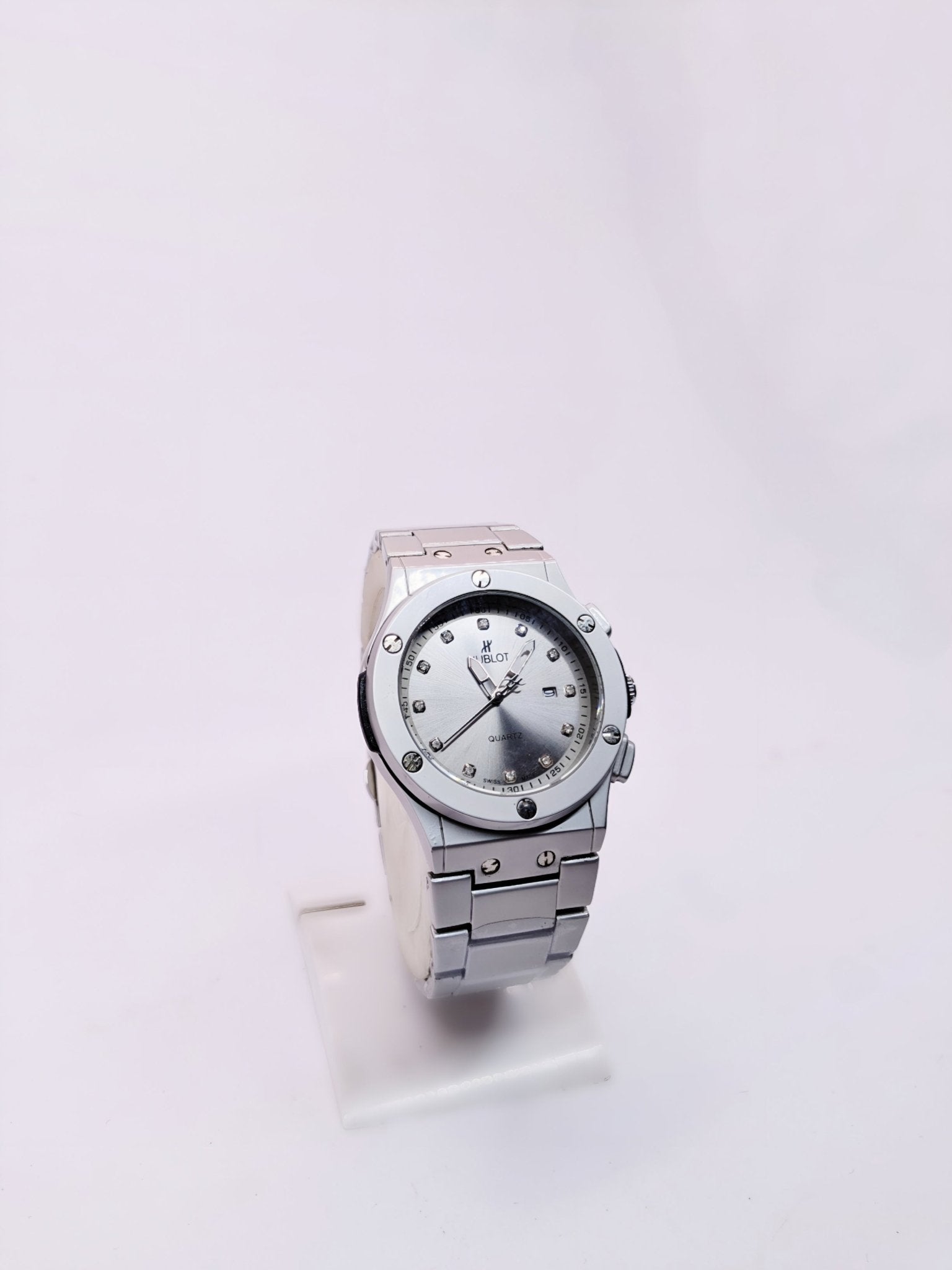 Hublot Classic Titanium / Steel with Diamond Indexes (Quartz Version) - Amdaan