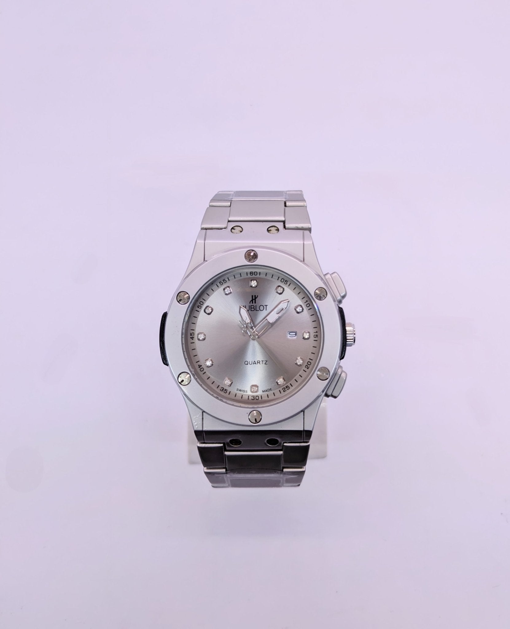 Hublot Classic Titanium / Steel with Diamond Indexes (Quartz Version) - Amdaan