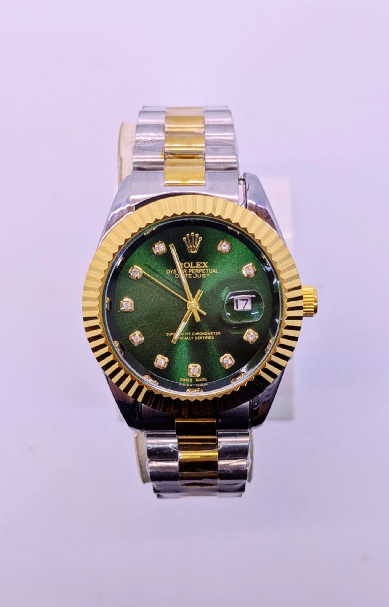 Rolex Oyster Perpetual Datejust (AAA Copy) Diamond Index | Premium Edition - Amdaan